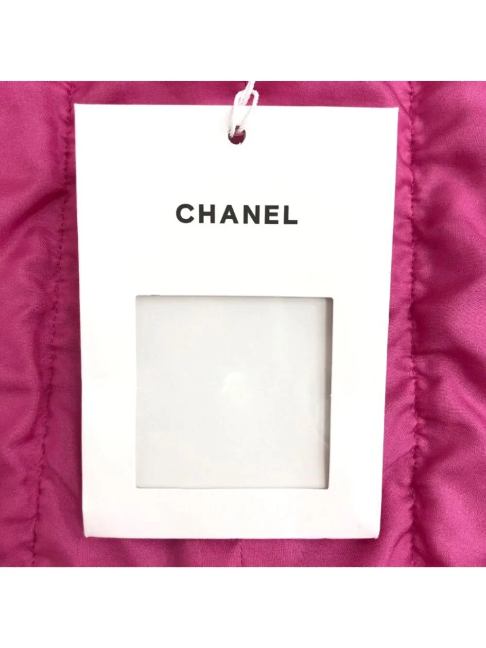 Chanel Rose Pink Cotton Tweed V-Neck Jacket